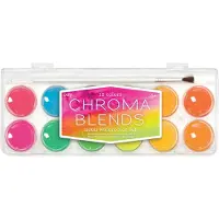Ooly - Chroma Blends - Neon aquarelverfset - 12 Kleuren met penseel