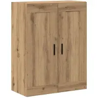 vidaXL Highboard 2 st Artisan Eiken 69,5 x 34 x 180 cm Bewerkt hout