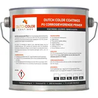 Dutch Color DCC PU Corrosiewerende Primer RAL 7016 | Antracietgrijs 1L