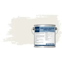 Wixx Aqua Houtlak Spray Matt RAL 9010 | Zuiver Wit 2.5L
