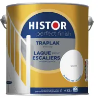 Histor Perfect Finish Traplak Zijdeglans (Anti-Slip) RAL 9003 | Signaalwit 2.5L
