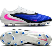 Nike Phantom 6 Low Pro Gras Voetbalschoenen (FG) Blauw Wit Felroze