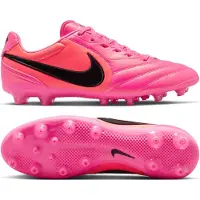 Nike Tiempo Ligera Pro Kunstgras Voetbalschoenen (AG) Felroze Zwart