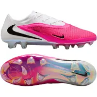 Nike Phantom 6 Low Elite Gras Voetbalschoenen (FG) Wit Felroze Zwart