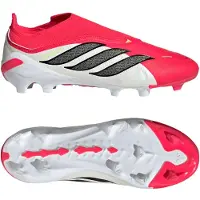 Adidas Predator League Veterloze Gras Voetbalschoenen (FG) Kids Rood Wit Zwart