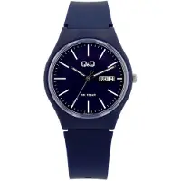 Q&Q Mooi horloge donkerblauw A212J012Y