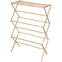 Kipit ZENWOOD houten wasrek, 76 x 36 x 111 cm