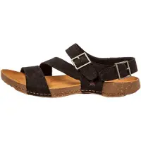 Art Leren sandalen 0999 I Breathe zwart (42), Leer, Plat, Gesp, Casual 109997010003_001