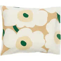 Marimekko Unikko kussenhoes 50x60 cm Sand-off white-hay-emerald
