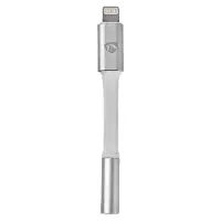 Nedis Lightning adapter | Apple Lightning 8-pin | 3,5 mm contactdoos | Verguld | Rond | Aluminium | Verpakking met kijkvenster