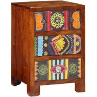 vidaXL Nachtkastje 40x40x60 cm massief acaciahout