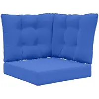 vidaXL Buitenbankkussen Polyester Koninklijk Blauw 60 x 40 x 10 cm