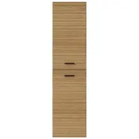 Vente-unique Hangende badkamermeubel - kleur: naturel - H140 cm - SARONE