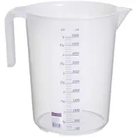 Hünersdorff Meetkan | 5000 ml polypropyleen transparant | D203xH257mm | greep open | 1 stuk - 939500 939500