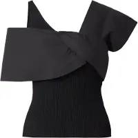 Object Gebreide top 'OBJBETZY' zwart