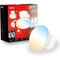 Briloner LED plafondventilator Ravan, DC-motor, wit, Ø 44 cm, CCT dimbaar, wit / opaal, Slaapkamer, Kunststof, Modern