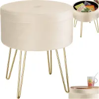 TecTake - Zitkruk Ava creme-wit - 403955