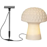 Star Trading Deco-solarlamp buiten Sandy, wit / opaal, Kunststof, Modern, solar tuinverlichting