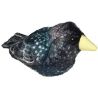 Wild republic Knuffelvogel Starling Junior 17 Cm Pluche Zwart