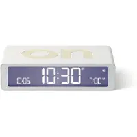 Lexon Flip Classic ON OFF omkeerbare oplaadbare Wekker - Wit