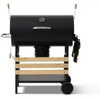 CookingBox Houtskoolbarbecue - Kookbox - Mike Evolution - 142 x 57 x 112 cm - Zwart