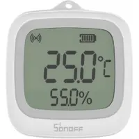 Sonoff Temperatuur- en vochtigheidssensor | IP65 | LCD | Batterij | Zigbee
