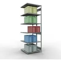 Schulte Lagertechnik Insteeksysteem voor dubbele rekken, MULTIPlus250, 3000x1000x(2x500) mm, 14 legborden, gegalvaniseerd