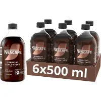 Nescafe Espresso Concentrate Style Classic 6×500 ml – Koffieconcentraat - Liquid Concentrate - Concentraat voor Ijskoffie - 16 Porties