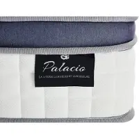 Vente-unique Set 160 x 200 cm witte opbergbedbodem + hybride matras 7-zone pocketvering en traagschuim dikte 25 cm - MALAO van PALACIO