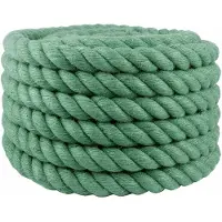 vidaXL Jute Touw 50 mm Groen 100% Tossa jute