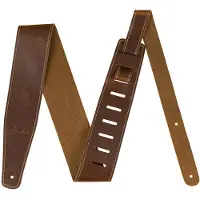 Fender Broken-In Leather Lederen Gitaarband Geelbruin 0990641021