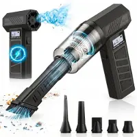 ProTrue Kruimeldief Snoerloos met Air Duster 130.000 RPM - Auto Stofzuiger Draadloos - Kruimelzuiger - Handstofzuiger - Luchtblazer op accu - Perslucht - Turbo Fan
