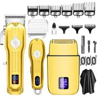 INF Professionele tondeuse en baardtrimmerset Gold