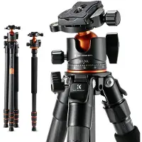 K&F Concept carbon statief A254C4 + BH-35L balhoofd professioneel reisstatief tripod monopod foto video camera koolstofvezel