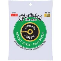 Martin strings MA140S AUTHENTIC SILKED LIGHT 80/20 BRONZE LIGHT 12-16-25-32-42-54