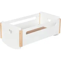 Goki poppenwieg hout hart - houten speelgoed wiegje pop.