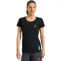 La Sportiva Climbing On The Moon T-shirt Met Korte Mouwen Zwart XS Vrouw