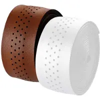 Velo Perforated Microfiber Handlebar Tape Bruin,Wit