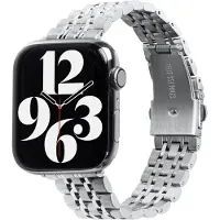 Laut Links Noble Apple Watch 49 / 46 / 45 Mm Bandje Zilver