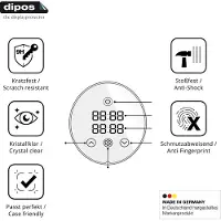 Dipos – 2x Pantserfolie geschikt voor KitchenBrothers Sous Vide Stick KB717 | 9H Screenprotector