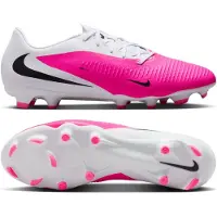 Nike Phantom 6 Low Academy Gras / Kunstgras Voetbalschoenen (MG) Wit Felroze Zwart