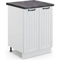 Vicco Fame-Line Keukenonderkast – 60 cm, WB Antraciet Wit Landhuis