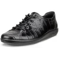 Ecco SOFT 2.0 Dames Veterschoenen - Zwart