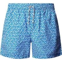 Pepe Jeans Heren Zwempak met blauwe print (XL), Strandkleding, Polyester PMB100011
