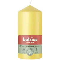 Bolsius Stompkaars Sunny Yellow Ø58 x 120 mm – 33 Branduren – 6 Stuks – Decoratieve Kaarsen