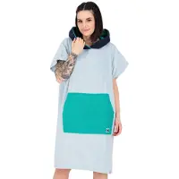 Deproc Active Badjas lang 'PARLEE BEACH' lichtblauw