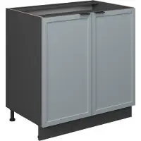 Vicco Fame-Line Wastafelkast – 80 cm met legplank, WB Antraciet Licht blauw-grijs