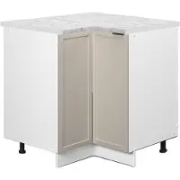 Vicco Fame-Line Hoekkast – 80.5 cm, WB Marmer GrijsBeige