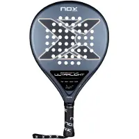 NOX AT10 Genius ultralichte padelracket, zilver, 310-325 gram, voor heren. AT10 Genius ultralichte padelracket, zilver, 310-325 gram