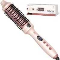 Beeperfect Blowout Thermal Brush 38 mm - Keramische Warmteborstel met Dual Plasma ION - Voor Volume, Zachte Slag & Glans - 6 Warmtestanden - Incl. Hittebestendig Reisetui